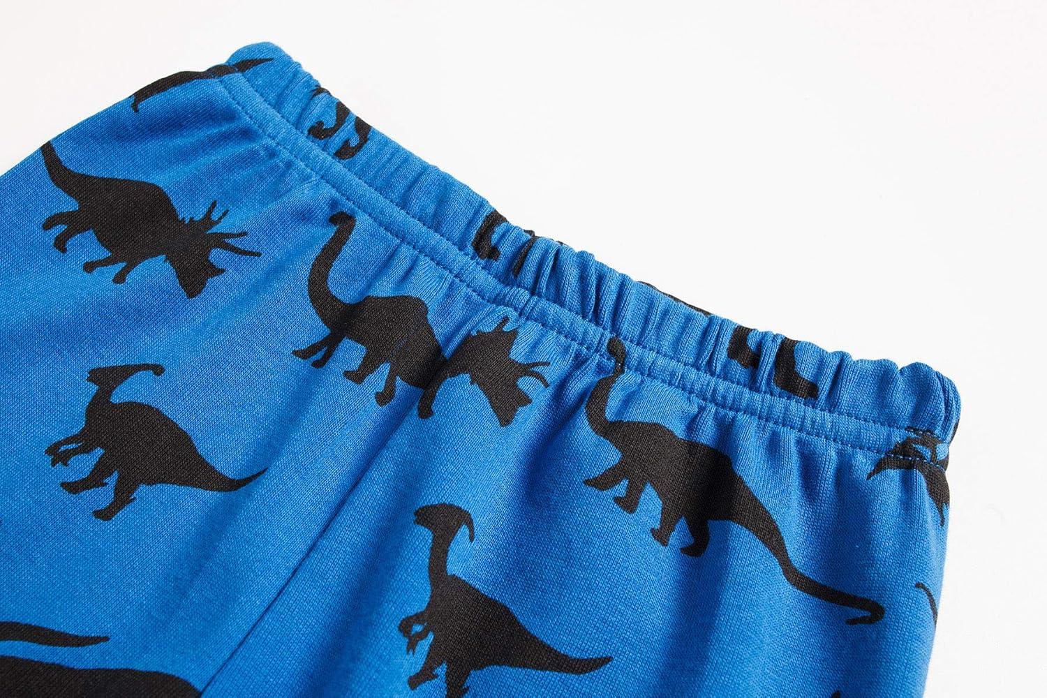 imageFamily Feeling Kids amp Toddler Boys Pajamas 2 Piece Pjs Set 100 Cotton SleepwearDinosaurDinosaur