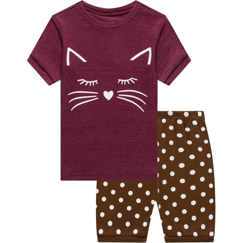 imageFamily Feeling Boys Girls Pajamas Toddler Pjs 100 Cotton Kids SleepwearsCatF3