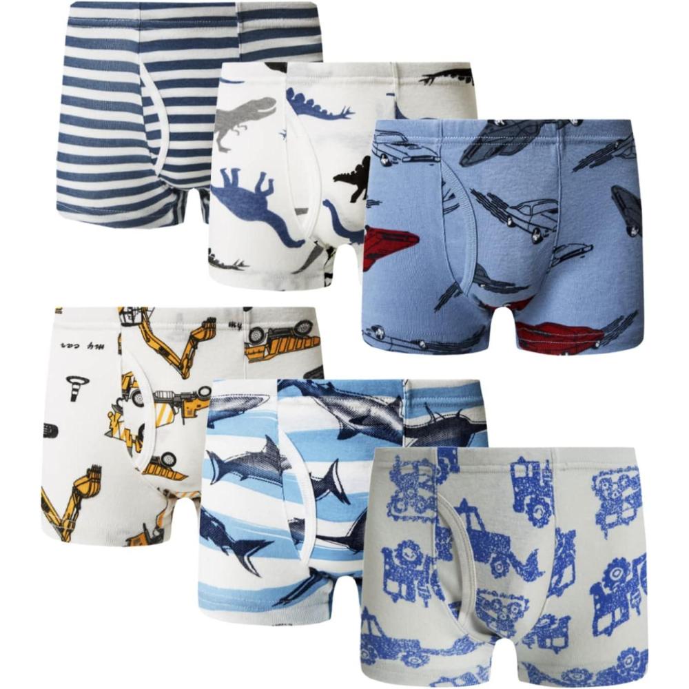 imageFamily Feeling Little Boys Cotton Boxer Brief Soft UnderwearColor 001