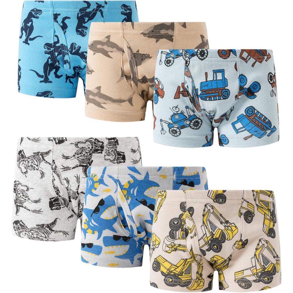 imageFamily Feeling Little Boys Cotton Boxer Brief Soft UnderwearColor 002