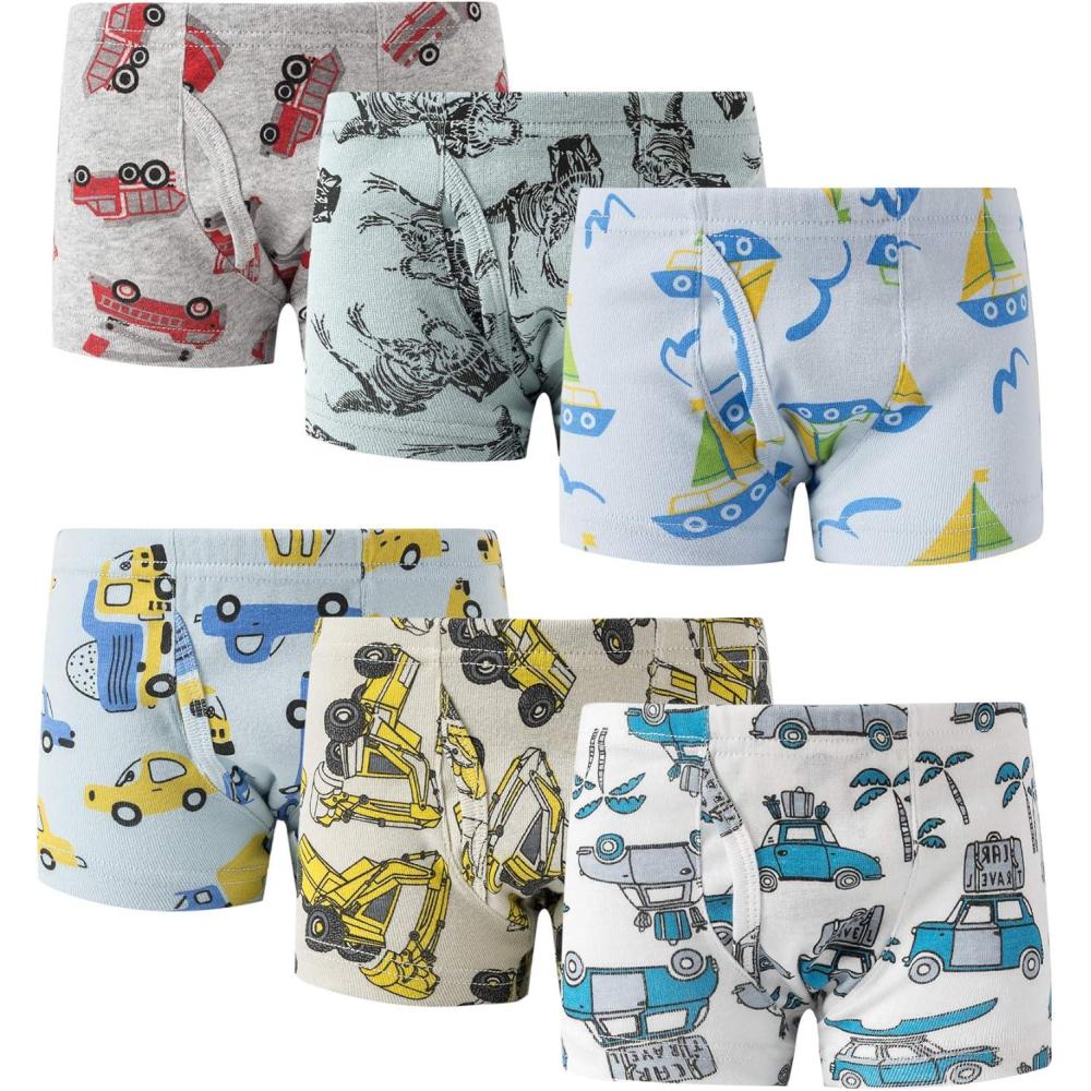 imageFamily Feeling Little Boys Cotton Boxer Brief Soft UnderwearColor 008