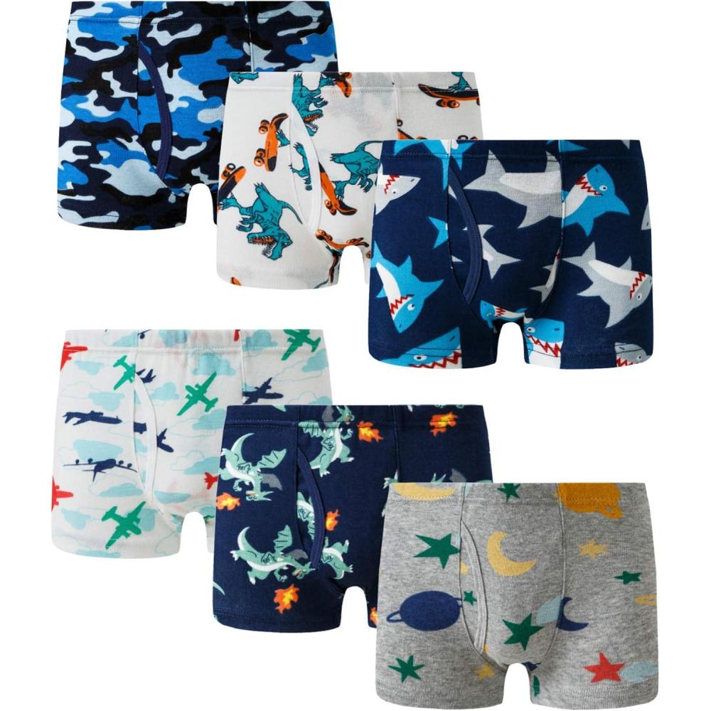 imageFamily Feeling Little Boys Cotton Boxer Brief Soft UnderwearColor 011