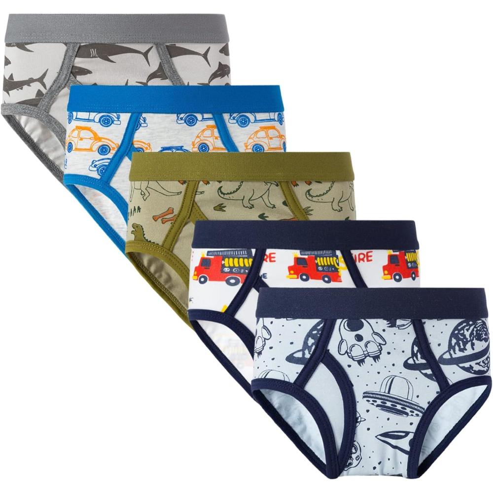 imageFamily Feeling Little Boys Cotton Boxer Brief Soft UnderwearColor 014