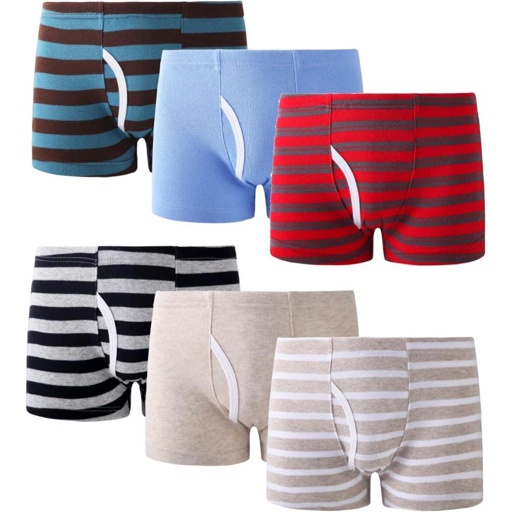 imageFamily Feeling Little Boys Cotton Boxer Brief Soft UnderwearColor 022