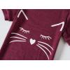Family Feeling Boys Girls Pajamas Toddler Pjs 100% Cotton Kids Sleepwears(Cat/F3)
