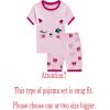 Family Feeling Boys Girls Pajamas Toddler Pjs 100% Cotton Kids Sleepwears(Cat/F51)