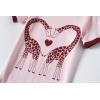 Family Feeling Boys Girls Pajamas Toddler Pjs 100% Cotton Kids Sleepwears(Giraffe/F1)