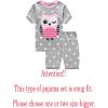 Family Feeling Boys Girls Pajamas Toddler Pjs 100% Cotton Kids Sleepwears(Owl/22f1)