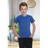 Family Feeling Boys Short Sleeve Crewneck Kids T-Shirts Top Girls Tee(Blue)