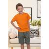 Family Feeling Boys Short Sleeve Crewneck Kids T-Shirts Top Girls Tee(Orange)