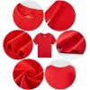 Family Feeling Boys Short Sleeve Crewneck Kids T-Shirts Top Girls Tee(Red)