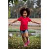 Family Feeling Boys Short Sleeve Crewneck Kids T-Shirts Top Girls Tee(Red)