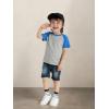 Family Feeling Boys Short Sleeve Crewneck Kids T-Shirts Top Girls Tee(White/Grey)