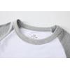 Family Feeling Boys Short Sleeve Crewneck Kids T-Shirts Top Girls Tee(White/Grey)