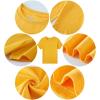 Family Feeling Boys Short Sleeve Crewneck Kids T-Shirts Top Girls Tee(Yellow)