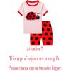 Family Feeling Giraffe Little Girls’ Short Pajamas 100% Cotton Clothes(Ladybug/F1)