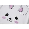 Family Feeling Giraffe Little Girls’ Short Pajamas 100% Cotton Clothes(Rabbit/White/F9)