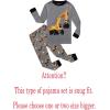 Family Feeling Kids & Toddler Boys Pajamas 2 Piece Pjs Set 100% Cotton Sleepwear(A-excavator)
