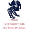 Family Feeling Kids & Toddler Boys Pajamas 2 Piece Pjs Set 100% Cotton Sleepwear(Blue/Dinosaur)