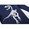 Family Feeling Kids & Toddler Boys Pajamas 2 Piece Pjs Set 100% Cotton Sleepwear(Blue/Dinosaur)