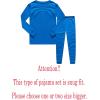 Family Feeling Kids & Toddler Boys Pajamas 2 Piece Pjs Set 100% Cotton Sleepwear(Blue/F1)