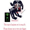 Family Feeling Kids & Toddler Boys Pajamas 2 Piece Pjs Set 100% Cotton Sleepwear(Blue/Skeleton/Glow-in-the-dark/F1)