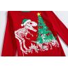 Family Feeling Kids & Toddler Boys Pajamas 2 Piece Pjs Set 100% Cotton Sleepwear(Christmas/Dinosaur/Red)