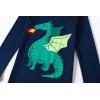 Family Feeling Kids & Toddler Boys Pajamas 2 Piece Pjs Set 100% Cotton Sleepwear(Dragon/Dragon/F1)