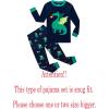 Family Feeling Kids & Toddler Boys Pajamas 2 Piece Pjs Set 100% Cotton Sleepwear(Dragon/Dragon/F1)