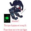 Family Feeling Kids & Toddler Boys Pajamas 2 Piece Pjs Set 100% Cotton Sleepwear(Space/Glow in the Dark)
