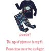 Family Feeling Kids & Toddler Boys Pajamas 2 Piece Pjs Set 100% Cotton Sleepwear(Space/Space)
