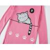 Family Feeling Kids & Toddler Girls Boys Pajamas 2 Piece Pjs Set 100% Cotton Sleepwear(4-piece-cat-brown-pink)