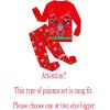 Family Feeling Kids & Toddler Girls Boys Pajamas 2 Piece Pjs Set 100% Cotton Sleepwear(Christmas/Red/Reindeer/A4)