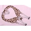 Family Feeling Kids & Toddler Girls Boys Pajamas 2 Piece Pjs Set 100% Cotton Sleepwear(Giraffe/Pink25)