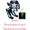 Family Feeling Kids & Toddler Girls Boys Pajamas 2 Piece Pjs Set 100% Cotton Sleepwear(Skeleton/Glow-in-the-dark/Blue6114)