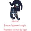Family Feeling Little Big Boy Pajamas Sets 100% Cotton Pjs Kids Jammies(Blue/Space/Space)