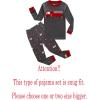 Family Feeling Little Big Boy Pajamas Sets 100% Cotton Pjs Kids Jammies(Fire Truck/F2)