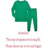 Family Feeling Little Big Boy Pajamas Sets 100% Cotton Pjs Kids Jammies(Solid-sdgreen-2022)