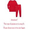 Family Feeling Little Big Boy Pajamas Sets 100% Cotton Pjs Kids Jammies(Solid-sd-red-2022)
