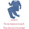 Family Feeling Little Big Boy Pajamas Sets 100% Cotton Pjs Kids Jammies(Striped/Blue6119)