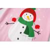 Family Feeling Little Boys Pajamas Sets 100% Cotton Long sleeve Pjs(Christmas/Snowman/Pink)