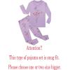 Family Feeling Little Boys Pajamas Sets 100% Cotton Long sleeve Pjs(Girls/Purple/F1)