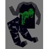 Family Feeling Little Boys Pajamas Sets 100% Cotton Long sleeve Pjs(Glow-in-the-dark/Dinosaur/F1)