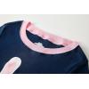 Family Feeling Little Boys Pajamas Sets 100% Cotton Long sleeve Pjs(Rabbit-pink-6159)