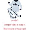 Family Feeling Little Boys Pajamas Sets 100% Cotton Long sleeve Pjs(Shark9)
