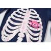 Family Feeling Little Boys Pajamas Sets 100% Cotton Long sleeve Pjs(Skeleton/Glow-in-the-dark/Blue)