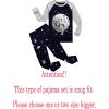 Family Feeling Little Boys Pajamas Sets 100% Cotton Long sleeve Pjs(Space/Glow in the Dark/A1)