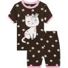 Family Feeling Boys Girls Pajamas Toddler Pjs 100% Cotton Kids Sleepwears(Cat/Fo2)