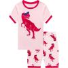 Family Feeling Boys Girls Pajamas Toddler Pjs 100% Cotton Kids Sleepwears(Dinosaur/F5)