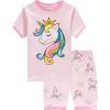 Family Feeling Boys Girls Pajamas Toddler Pjs 100% Cotton Kids Sleepwears(Unicorn/F4)